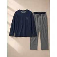 comazo Schlafanzug für Jungen mit Langarmshirt und Hose