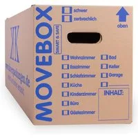 KK Verpackungen Umzugskarton, 10 Umzugskartons Movebox Smart & Safe Umzugskiste 30 kg Braun