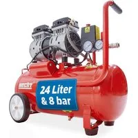 Hecht Kompressor Flüster Druckluftkompressor 2080, 800 W, max. 8,00 bar, 24,00 l, 150 l/min, 24 Liter, 8bar, 800W
