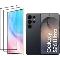 CLM-Tech Displayschutzglas 2X für Samsung Galaxy S26 Ultra, Panzerglas Folie - Blasenfreie Anbringung und kratzfest -, 2 Stück, Anti-Fingerabdruck