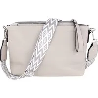 MIRROSI Umhängetasche Damen, Veganleder Crossbody Tasche Bag, Schultertasche (Extra Schlichtes Design mit einem 5 cm breiten Tragegurt, 29x16,5x7cm (BXHXT), gemusterten & verstellbaren Schulterriemen