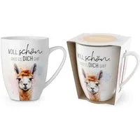 La Vida Tasse Kaffeetasse Tee Kaffee Tasse Becher 0,25l Geschenk la vida Lama, Material: Porzellan