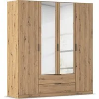 rauch Kleiderschrank Drehtürenschrank Schrank Garderobe Ankleide Schlafzimmer LAGOA (3 verschiedene Ausstattungen BASIC/CLASSIC/PREMIUM (inkl. SOFT-CLOSE) geräumige Schubladen, 3 Breiten, optional mit Aufsatz MADE IN GERMANY