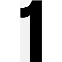 Wichelhaus Hausnummer Selbstklebende Buchstaben und Ziffern, 12cm hoch, schwarz Hausnummer, selbstklebend, schwarz, wetterfest, stabil