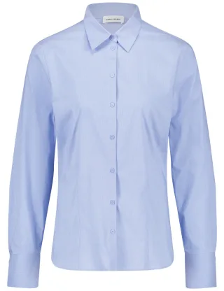 GERRY WEBER Collection - Langarmbluse blau - Gr. - 36