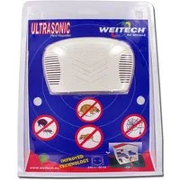 WEITECH Ultraschall-Tierabwehr Ultraschall Vertreiber gegen Ratten, Mäuse, Spinnen, Flöhe, Zecken