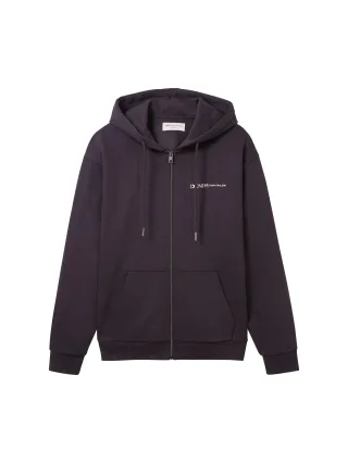 Denim Tom Tailor - Hoodie mit Reißverschluss coal grey - Gr. - S