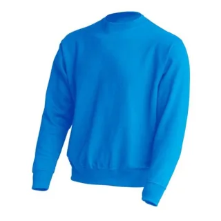 JHK - Sweatshirt Rundhalsausschnitt für Herren/Damen Unisex (Aquablau)