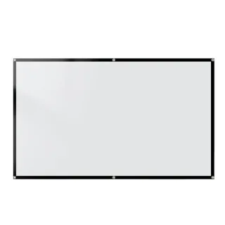 100/120 Inch Portable Foldable HD Projector Screen 16:9 Aspect Ratio Black Backing Outdoor Movie Screen for Home Theater