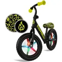 COIL Fahrrad-Laufrad Lauflernrad, Kinderlaufrad, Fahrer, Balance Bike, LED-Felge, EVA-Reifen, Gewicht: 2,8 kg, Maximalgewicht 30 kg