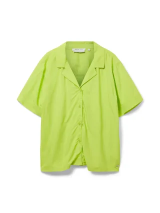 Denim Tom Tailor - Loose Fit Hemdbluse neon lime - Gr. - L