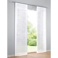 heine Gardine Schiebevorhang (1 St), Klettschiene, halbtransparent, Schiebevorhang