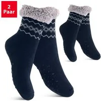 Footstar ABS-Socken Winter Haussocken Damen & Herren 1er oder 2er Kuschelsocken
