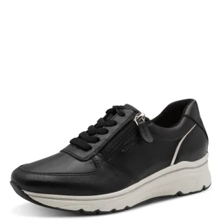 Tamaris - Da.-Schnürer black/gold - Gr. - 37