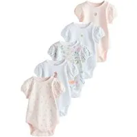 Next Kurzarmbody Kurzärmelige Baby Bodysuits im 5er-Pack (5-tlg)