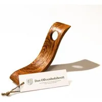 dasOlivenholzbrett Weinflaschenhalter Flaschenhalter aus Olivenholz, S-förmig