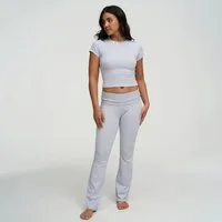 cfab (creamy fabrics) T-Shirt Cotton T-Shirt-Arctic Ice-L (1-tlg)