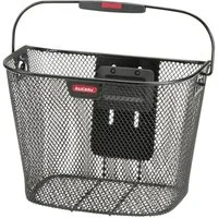 KlickFix Fahrradkorb KLICKfix Uni Fahrradkorb schwarz  Lenkerkorb 16 L, feinmaschig, höhen