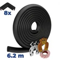 Hoffenbach Kindersicherung Kantenschutz-Set aus Schaumstoff, Eckenschutz und Fingerschutz