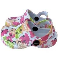 VewoTex Baby & Kinder Clogs mit Blumenmuster » günstige Kinderschuhe Clog (1 Paar Clogs, 2-tlg., Kein Set) Kinder Badeschlappen » Badelatschen mit Riemen & Cut-Outs