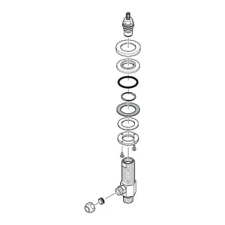 hansgrohe Absperrventil 3-L.Waschtischarmatur 92933000 chrom