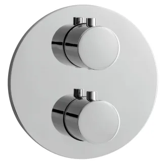 Herzbach Design New Thermostatarmatur Unterputz Fertigset 1 round plus chrom, 11.500550.1.01 11.500550.1.01
