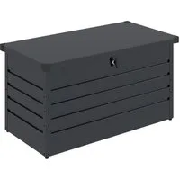 Koll Living Gartenbox Torix, 350 Liter, 120 x 61 x 63 cm, pulverbeschichtetes Metall, aus Metall, 350 Liter