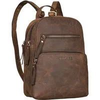 STILORD Cityrucksack "Fabienne" Kleiner Vintage Damen Rucksack Echtleder mit vielen Fächern
