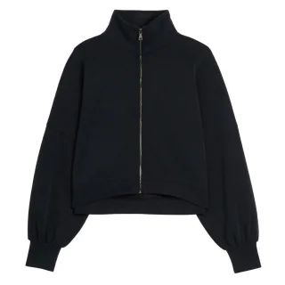 Ted Baker Arorha Cupro Zip Through Schwarzer Stehkragen