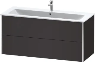 Duravit XSquare Waschtischunterbau wandhängend Graphit Supermatt 1210x478x560 mm - XS417408080 XS417408080