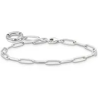 THOMAS SABO Silberarmband Thomas Sabo Unisex-Armband 925er Silber Glasstein