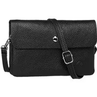 Caspar Umhängetasche Mini Leder Clutch Damen Handtasche - CLASSIC LINE - Modell No.827, leicht, elegant & unempfindlich - 100% Echtleder - Handmade in Italy