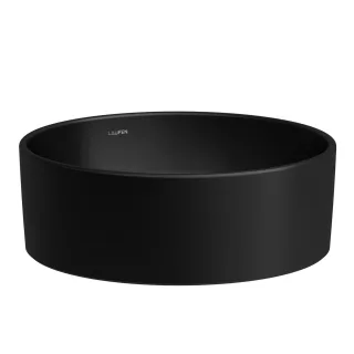 Laufen Waschtisch-Schale SAVOY 380x380x130 rund o. Hl. o.Ül. schwarz matt, H8129417161121 H8129417161121