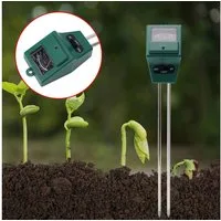 Casativo Feuchtigkeitsmesser 3in1 Bodentester Pflanzenerde-Messgerät für Feuchtigkeit pH-Wert Licht, (1-St., 1er-Set & 2er-Set & 4er-Set), 3-in-1 Bodentest strom- & batteriefrei/inkl. Tabelle mit Idealwerten