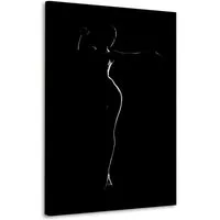 Artedinoi Leinwandbild Frau, nackte Ballerina Erotik Wandbild Leinwandbild Kunst XXL Deko
