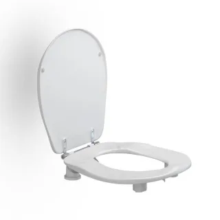 Pressalit Ergosit WC-Sitz R20000 mit Deckel, erhöht 50mm, weiß