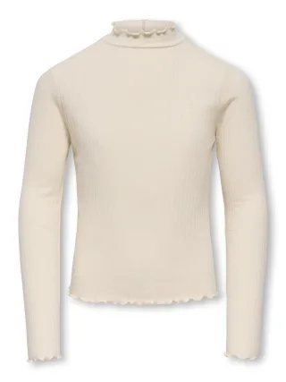 KIDS ONLY - KOGFRANSISKA SCHL LS HI-NCK TOP JRS NOOS Whitecap Gray - Gr. - 152