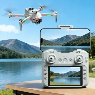 JJRC H139 PRO WiFi FPV with LCD Screen Controller HD Dual Camera Servo Gimbal 360° Obstacle Avoidance Brushless Foldable