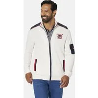 Jan Vanderstorm Sweatjacke ATLI mit trendigen Kontrasten