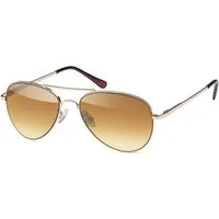 emeco Pilotenbrille Pilotenbrille Pornobrille Sonnenbrille Gold Braun 2988