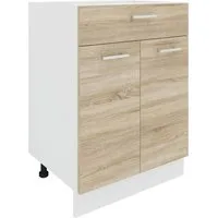 VCM Unterschrank Esilo U 2T1S 82x60x46cm (1-St) Küchenschrank, Küchenmöbel