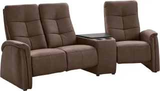 exxpo - sofa fashion 3-Sitzer "Tivoli, Kinosofa mit Relaxfunktion, mit Ablagetisch und Stauraum" bequem und komfortabel, hohe Rückenlehne