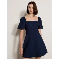 Apricot Minikleid Fit-and-Flare-Minikleid mit Smokdetails