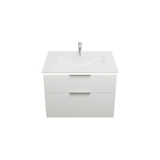 Burgbad Mineralguss Waschtisch-Set Eqio Weiß Matt/Alpinweiss, SEZE082F6014C0001 SEZE082F6014C0001