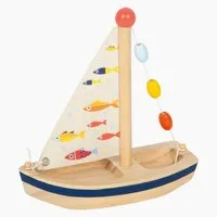 small foot GmbH & Co. KG Spielzeug-Boot Wasserspielzeug Segelboot Großer Ozean, (Packung, 1-tlg., set), Das Schiff ist mit zahlreichen liebevollen Details ausgestattet