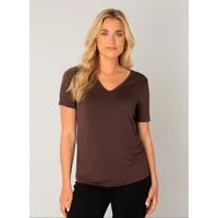 Base Level T-Shirt Yanic mit V-Ausschnitt