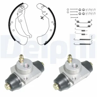 Delphi Bremsbacken vormontiert hinten Opel Astra H