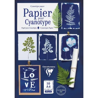 Aquarellpapier für Cyanotypie, 21 x 29,7 cm, 10 Blatt, 300 g/m²