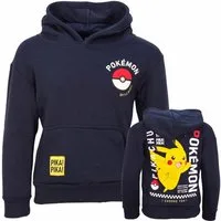 POKÉMON Kapuzenpullover Pokemon Pikachu Kinder Jungen Hoodie Pulli Gr. 98 bis 128