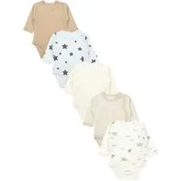 TupTam Wickelbody TupTam Baby Unisex Langarm Wickelbody Print / Uni 5er Pack